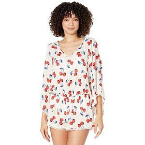 🍒Kate Spade New York Cherry Toss Kimono Sleeve Cover-Up Romper 🍒🍒